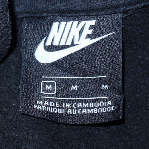 Nike Men's Black Full Zip Sweatshirt Fleece Medium Regular Fit