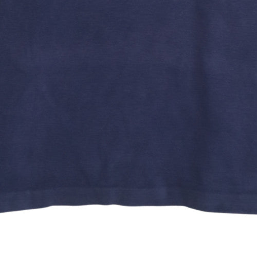 Ralph Lauren Men's Blue 1/4 Zip Cotton Mock Neck Sweatshirt Size S