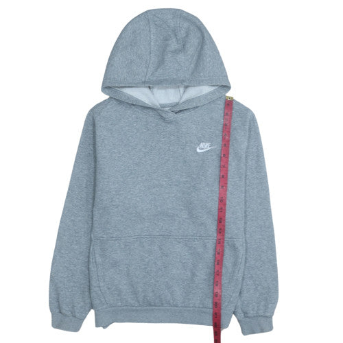 Nike Teens Grey Pullover Hoodie XL Regular Fit Sports Fleece