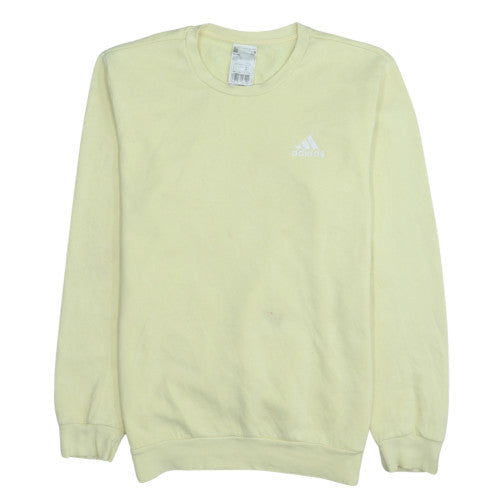 Adidas Women’s Yellow Sweatshirt L Pullover Crew Neck Casual