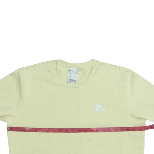 Adidas Women’s Yellow Sweatshirt L Pullover Crew Neck Casual