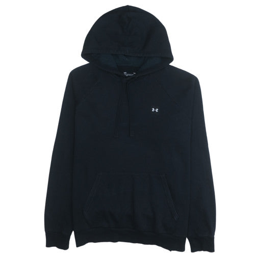 Under Armour Men's Black Pullover Hoodie L Relaxed Fit Sports Fleece