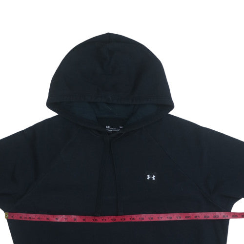Under Armour Men's Black Pullover Hoodie L Relaxed Fit Sports Fleece