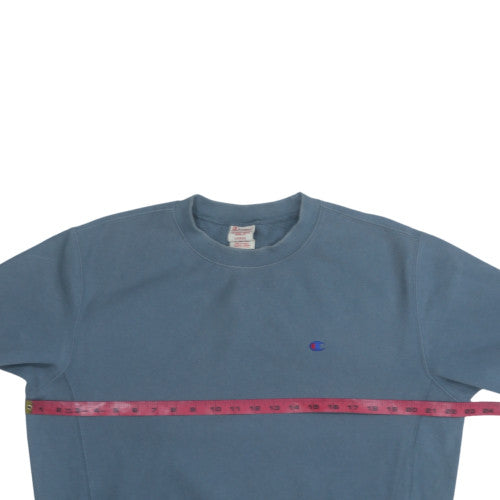 Champion Men's Blue Large Crew Neck Pullover Sweatshirt