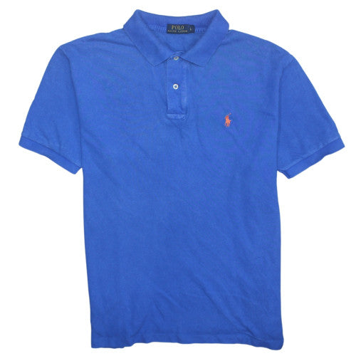Ralph Lauren Men's Blue Cotton Polo Shirt Size L