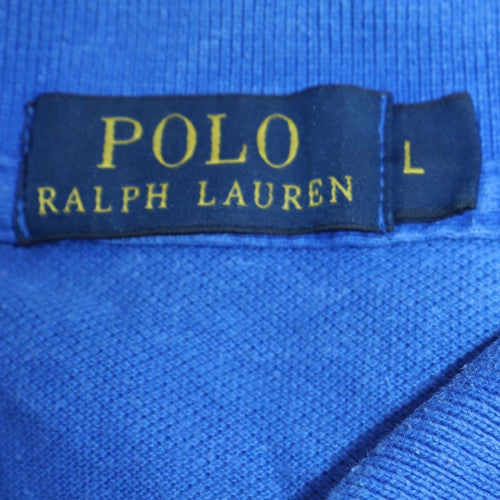 Ralph Lauren Men's Blue Cotton Polo Shirt Size L