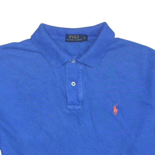 Ralph Lauren Men's Blue Cotton Polo Shirt Size L