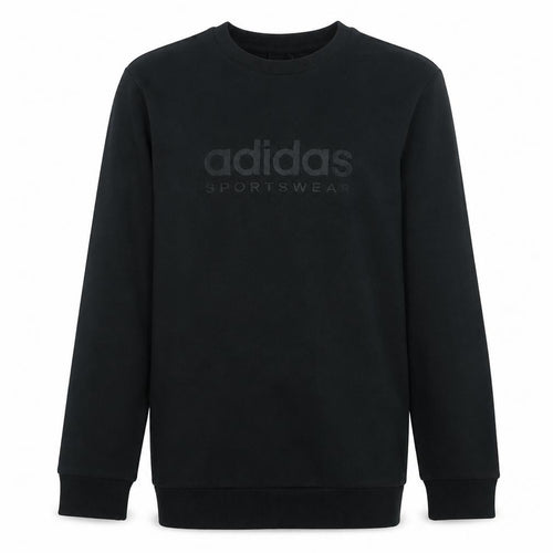 Adidas Boys Black Sportswear Sweatshirt Size 14-15 Years Crew Neck Pullover