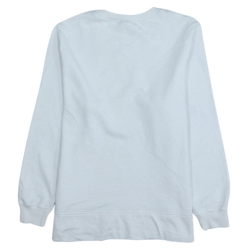 Coca-Cola Women White Crew Neck Graphic Sweatshirt Size 14 by Tu