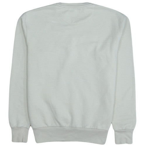 Ellesse Men's White Graphic Logo Crew Neck Sweatshirt Size M