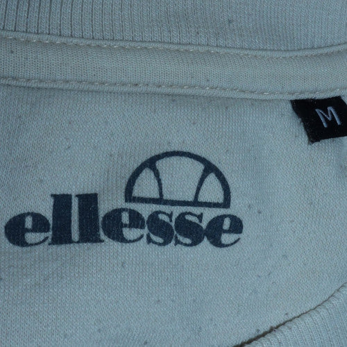 Ellesse Men's White Graphic Logo Crew Neck Sweatshirt Size M