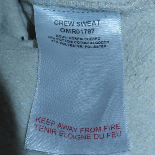 Ellesse Men's White Graphic Logo Crew Neck Sweatshirt Size M