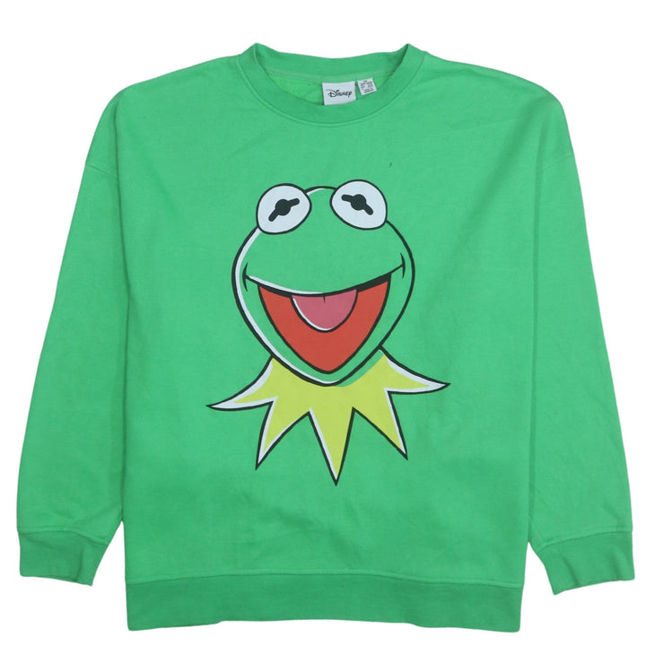 Disney Men's Green Kermit Sweatshirt 2XL Pullover Graphic Print