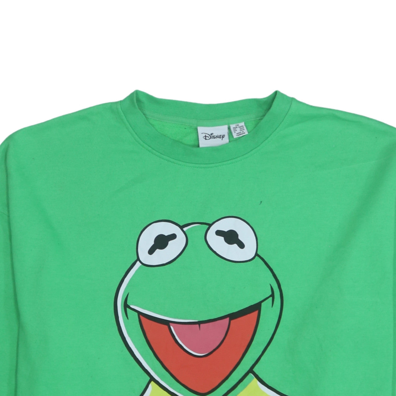 Disney Men's Green Kermit Sweatshirt 2XL Pullover Graphic Print