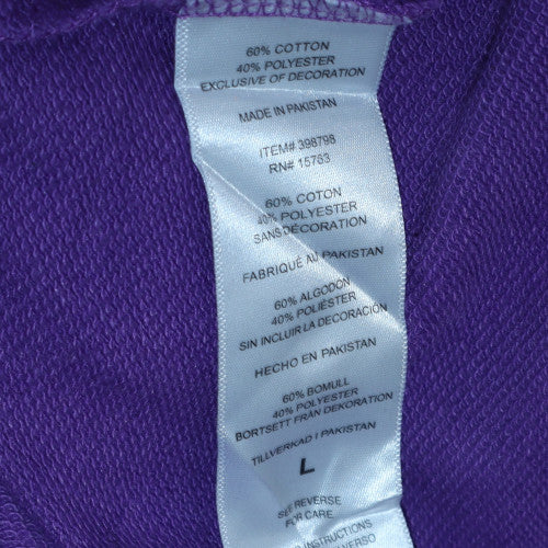 Champion Women’s Purple Crew Neck Pullover Sweatshirt L Cotton Blend