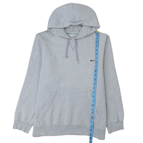 Nike Men's Grey Pullover Hoodie Medium Regular Fit Fleece