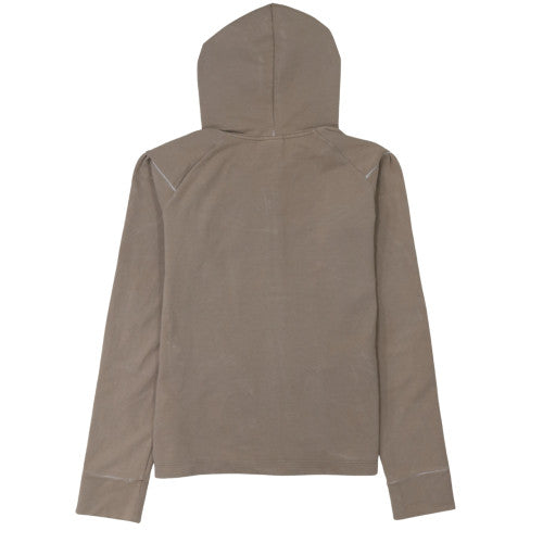 Nike Mens Beige Full Zip Hoodie L Fleece Fit Dry Casual Wear