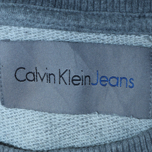 Calvin Klein Jeans Men's Grey Logo Crew Neck Sweatshirt Size M