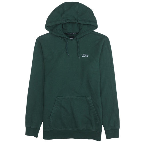 Vans Men's Green Pullover Hoodie Small Fleece Cotton Skate Style