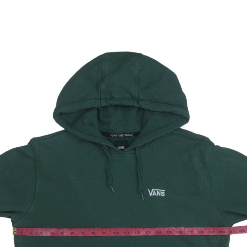 Vans Men's Green Pullover Hoodie Small Fleece Cotton Skate Style