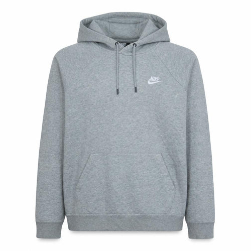 Nike Men's Grey Pullover Hoodie M Regular Fit Fleece Sportswear