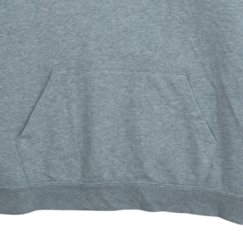 Nike Men's Grey Pullover Hoodie M Regular Fit Fleece Sportswear