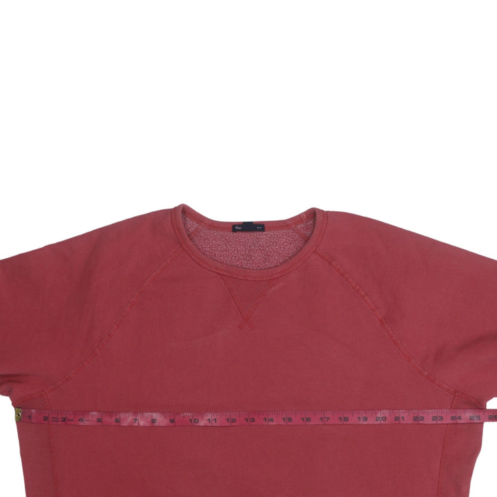 Gap Men's Red Cotton Blend Crew Neck Pullover Sweatshirt M