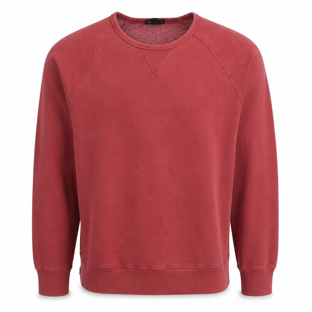 Front view of Gap Men's Red Cotton Blend Crew Neck Pullover Sweatshirt M