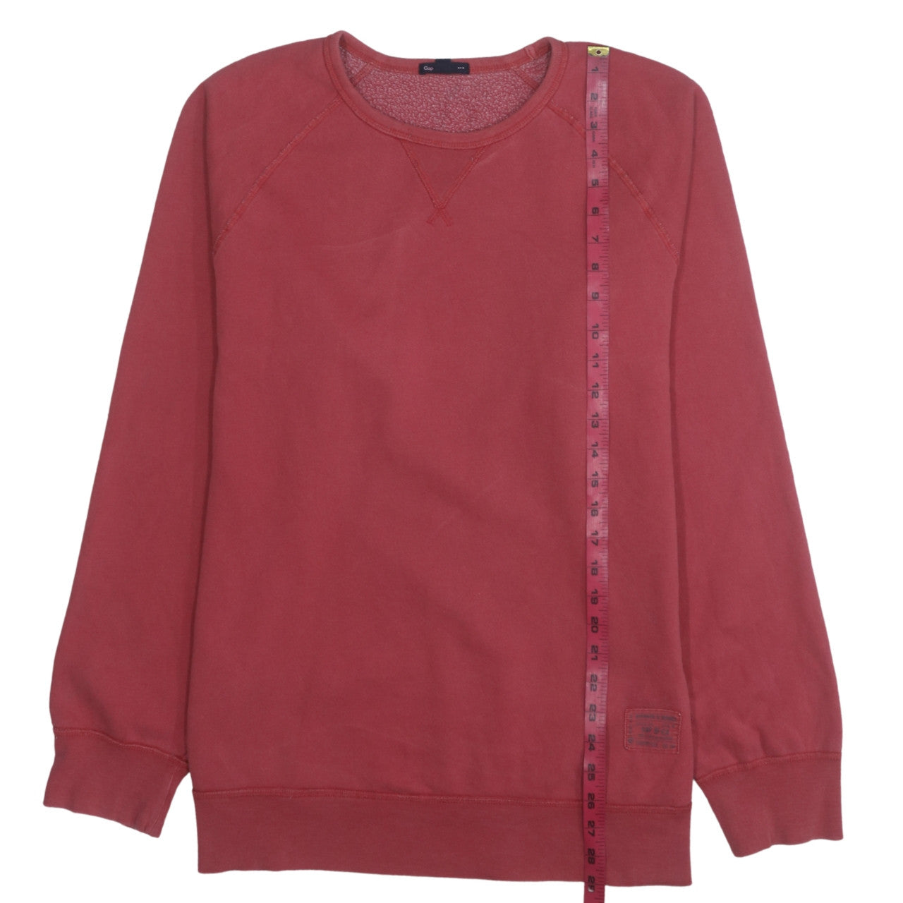 Gap Men's Red Cotton Blend Crew Neck Pullover Sweatshirt M