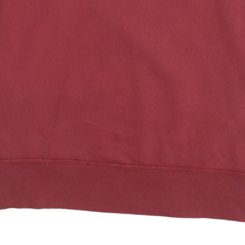 Gap Men's Red Cotton Blend Crew Neck Pullover Sweatshirt M