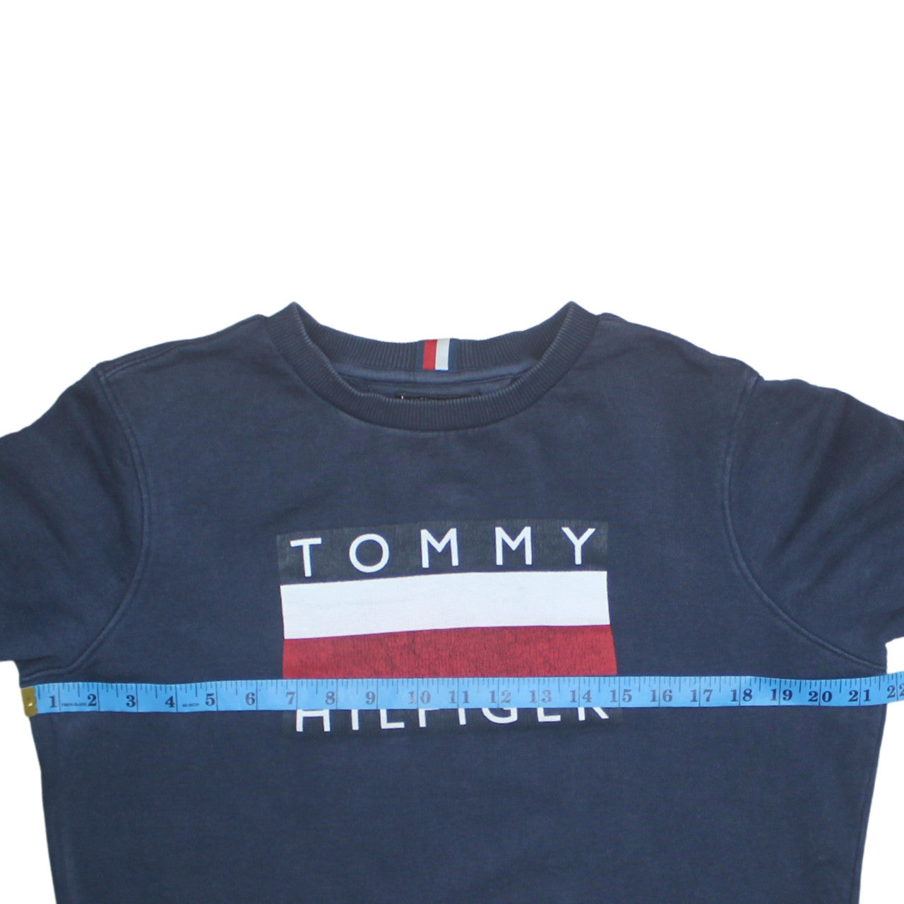 Tommy Hilfiger Men's Blue Logo Pullover Sweatshirt Size L