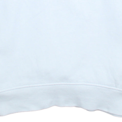 Diesel Men's White Small Logo Crew Neck Pullover Sweatshirt