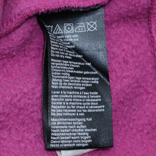 Harley-Davidson Women Pink Full Zip Hoodie Size L Cotton Blend