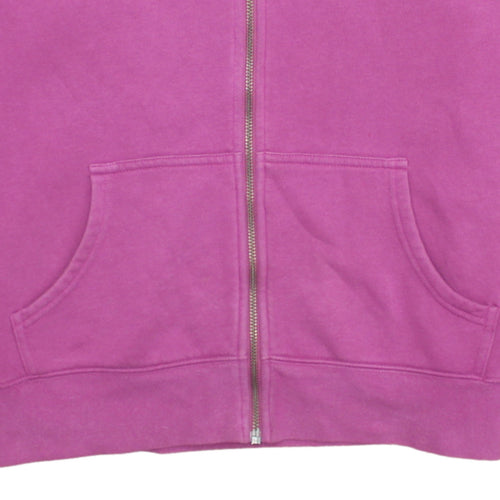 Harley-Davidson Women Pink Full Zip Hoodie Size L Cotton Blend