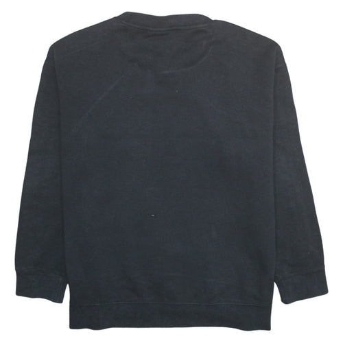 Adidas Womens Black Crew Neck Long Sleeve Sweatshirt Size 18