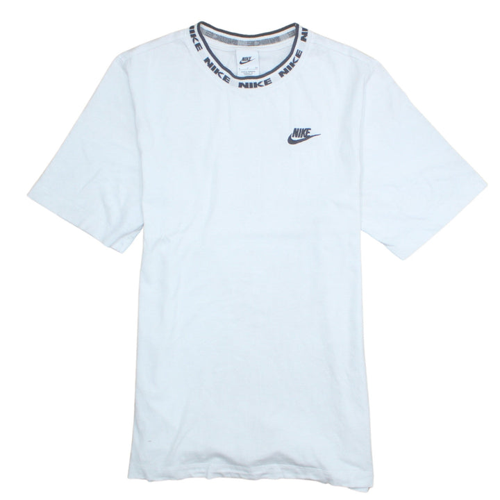 Nike Men’s White Cotton Crew Neck Short Sleeve Sports T-Shirt Size S