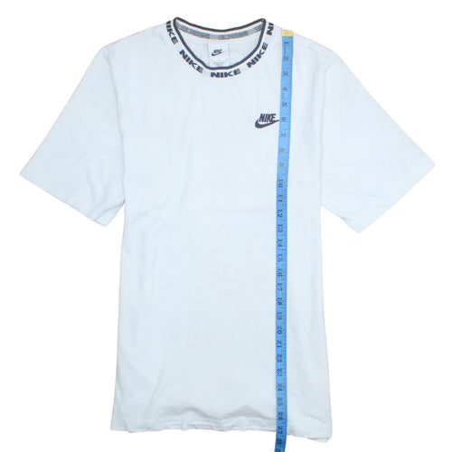 Nike Men’s White Cotton Crew Neck Short Sleeve Sports T-Shirt Size S