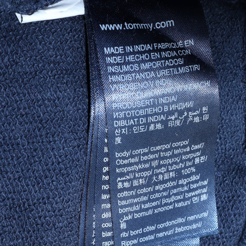 Tommy Hilfiger Teens Blue Cotton Embroidered Sweatshirt Size 164