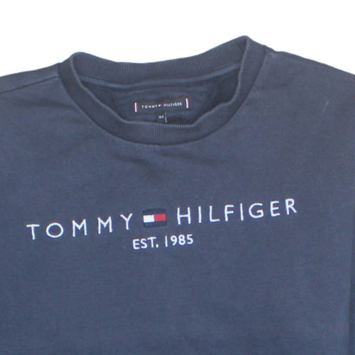 Tommy Hilfiger Teens Blue Cotton Embroidered Sweatshirt Size 164