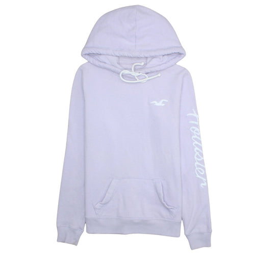 Hollister Women Purple Pullover Hoodie XS Cotton Blend Casual