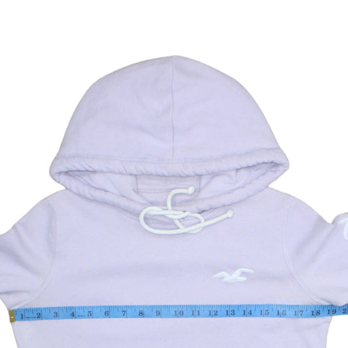 Hollister Women Purple Pullover Hoodie XS Cotton Blend Casual