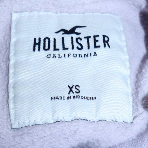 Hollister Women Purple Pullover Hoodie XS Cotton Blend Casual