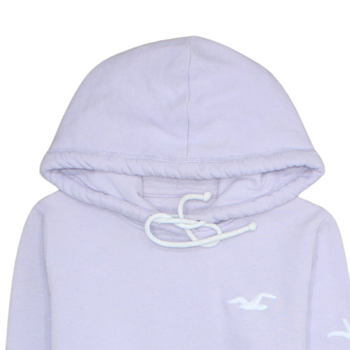 Hollister Women Purple Pullover Hoodie XS Cotton Blend Casual