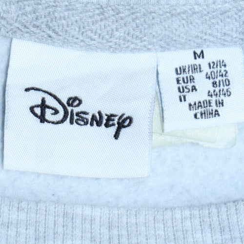 Disney Women Grey Minnie Mouse Print Pullover Sweatshirt UK 12/14
