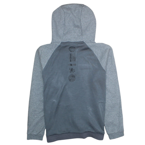 Nike Air Grey Full Zip Hoodie Teens L Lightweight Sportswear