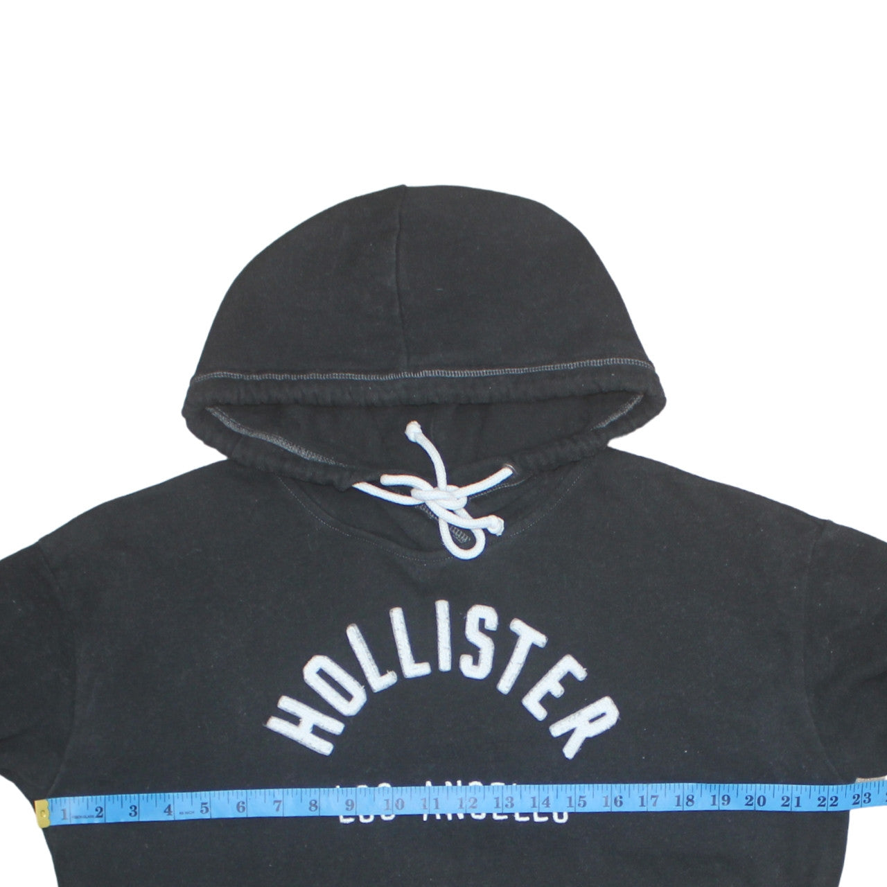 Hollister Men’s Black Pullover Hoodie L Hooded Sweatshirt Los Angeles Logo