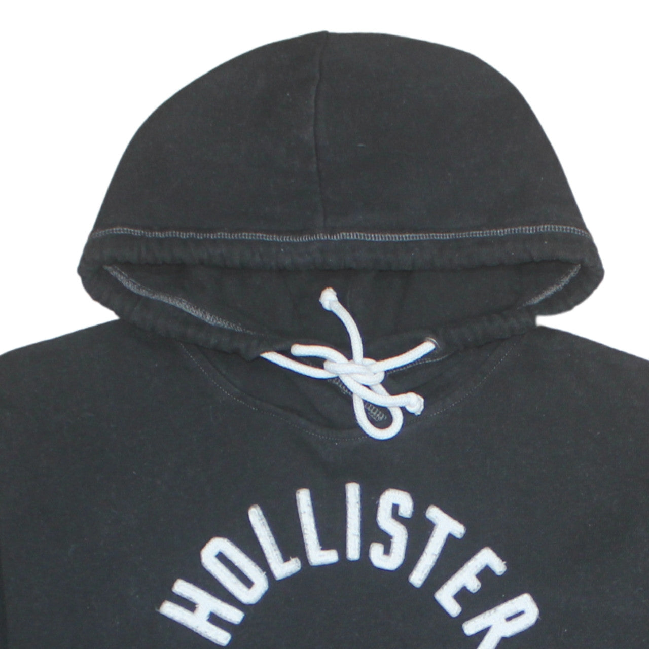 Hollister Men’s Black Pullover Hoodie L Hooded Sweatshirt Los Angeles Logo