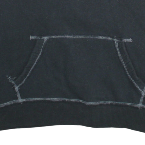 Hollister Men’s Black Pullover Hoodie L Hooded Sweatshirt Los Angeles Logo