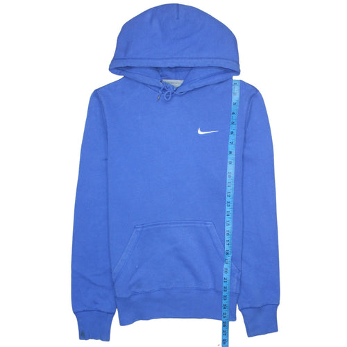 Nike Men's Blue Pullover Hoodie Small Regular Fit Fleece Sweatshirt