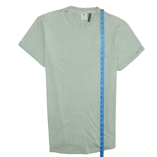 G-Star RAW Men's Green Small Crew Neck Cotton T-Shirt